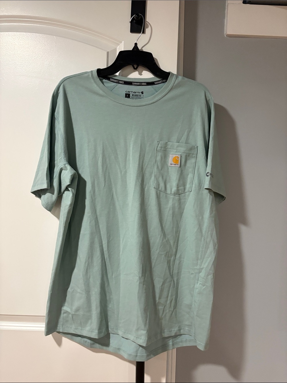 Carhartt Men's Short-Sleeve Pocket Tee in Sage Green